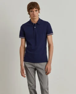 LION OF PORCHES Polos^Polo piqué slim fit com riscas