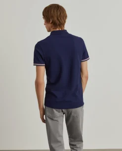 LION OF PORCHES Polos^Polo piqué slim fit com riscas