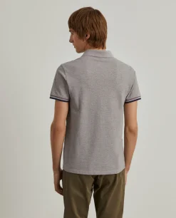 LION OF PORCHES Polos^Polo piqué slim fit com riscas