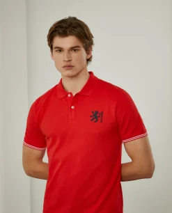 LION OF PORCHES Polos^Polo piqué slim fit em algodão