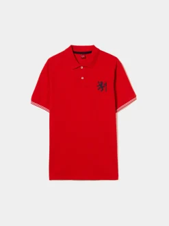 LION OF PORCHES Polos^Polo piqué slim fit em algodão
