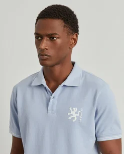 LION OF PORCHES Polos^Polo piqué slim fit em algodão