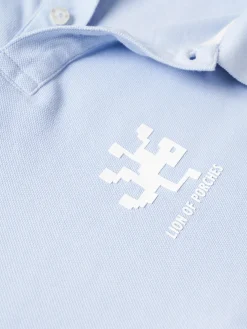 LION OF PORCHES Polos^Polo piqué slim fit em algodão