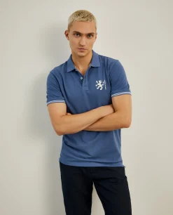 LION OF PORCHES Polos^Polo piqué slim fit em algodão