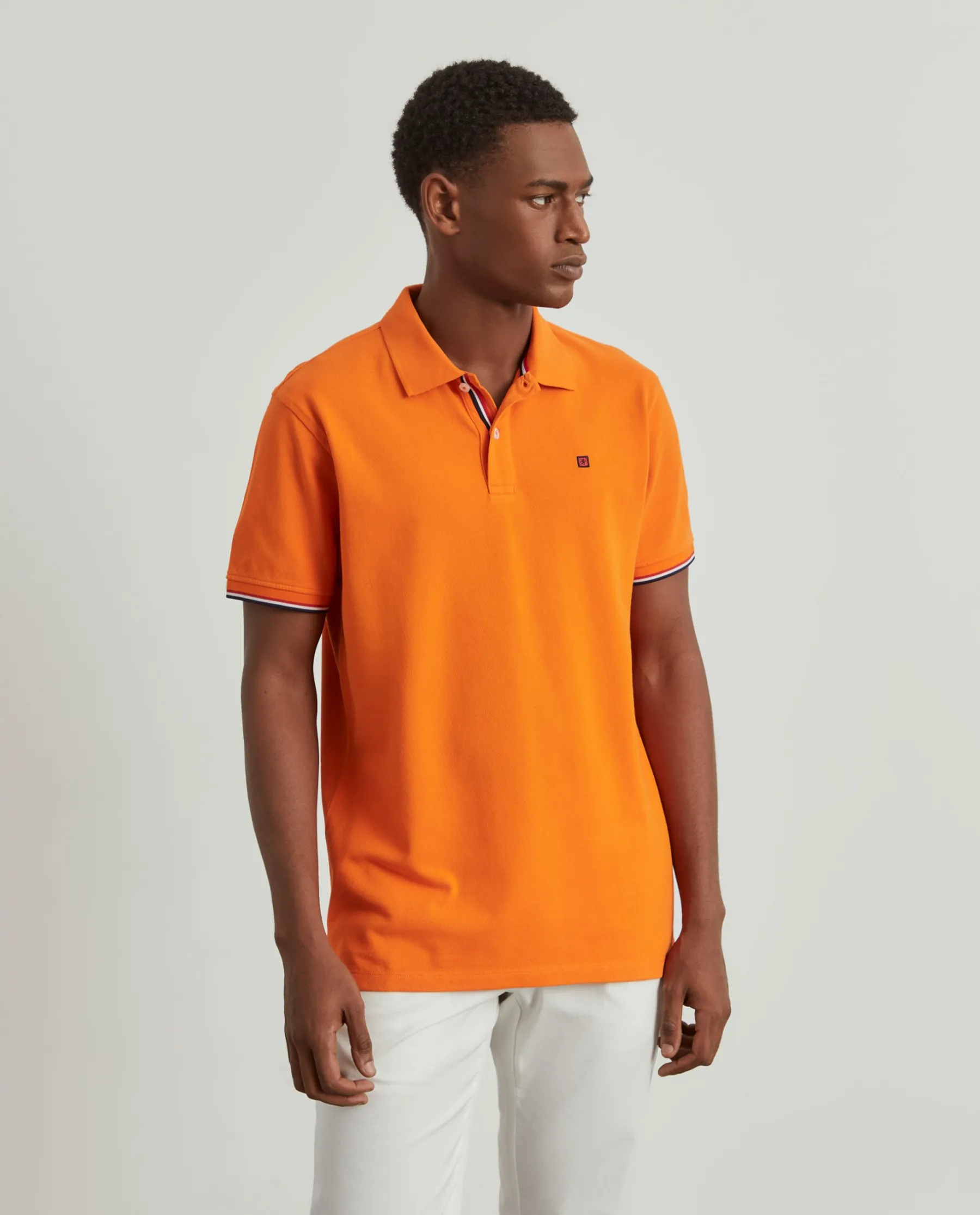 LION OF PORCHES Polos^Polo piqué slim fit em algodão
