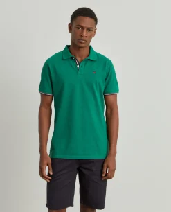 LION OF PORCHES Polos^Polo piqué slim fit em algodão