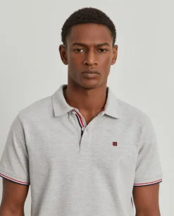 LION OF PORCHES Polos^Polo piqué slim fit em algodão