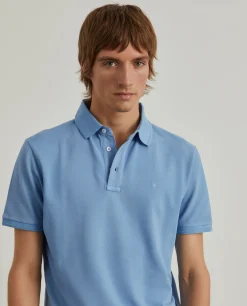 LION OF PORCHES Polos^Polo piqué slim fit garment dye