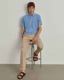 LION OF PORCHES Polos^Polo piqué slim fit garment dye