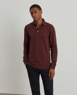 LION OF PORCHES Polos^Polo piqué slim fit manga comprida