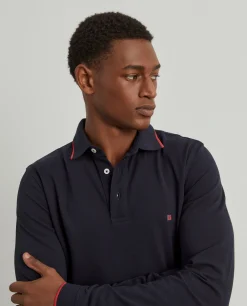 LION OF PORCHES Polos^Polo piqué slim fit manga comprida