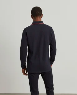 LION OF PORCHES Polos^Polo piqué slim fit manga comprida