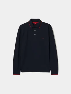 LION OF PORCHES Polos^Polo piqué slim fit manga comprida