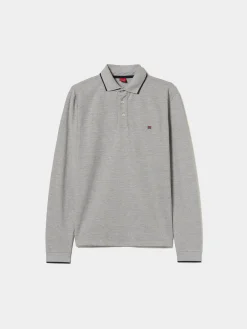 LION OF PORCHES Polos^Polo piqué slim fit manga comprida