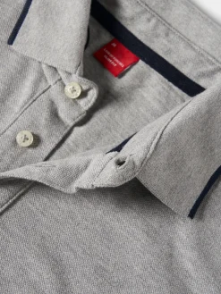 LION OF PORCHES Polos^Polo piqué slim fit manga comprida