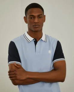 LION OF PORCHES Polos^Polo piqué slim fit tricolor