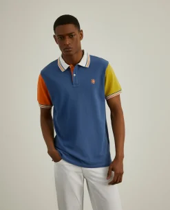 LION OF PORCHES Polos^Polo piqué slim fit tricolor