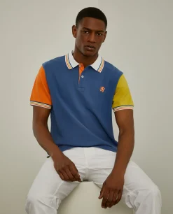 LION OF PORCHES Polos^Polo piqué slim fit tricolor