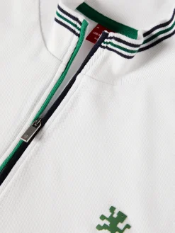 LION OF PORCHES Polos^Polo piqué tricolor com fecho