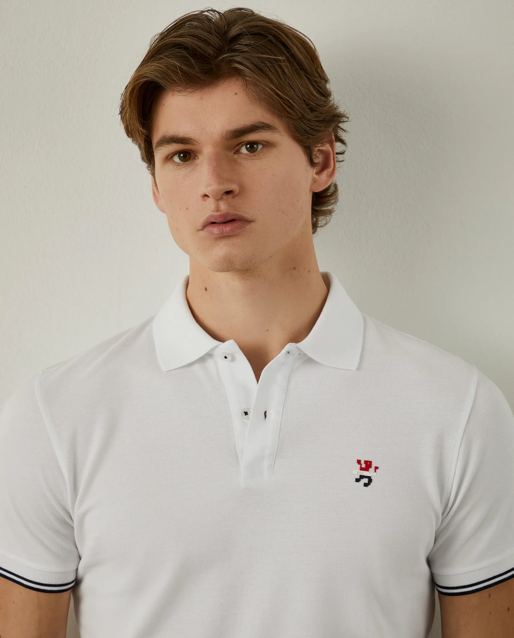 LION OF PORCHES Polos^Polo slim fit 100% algodão