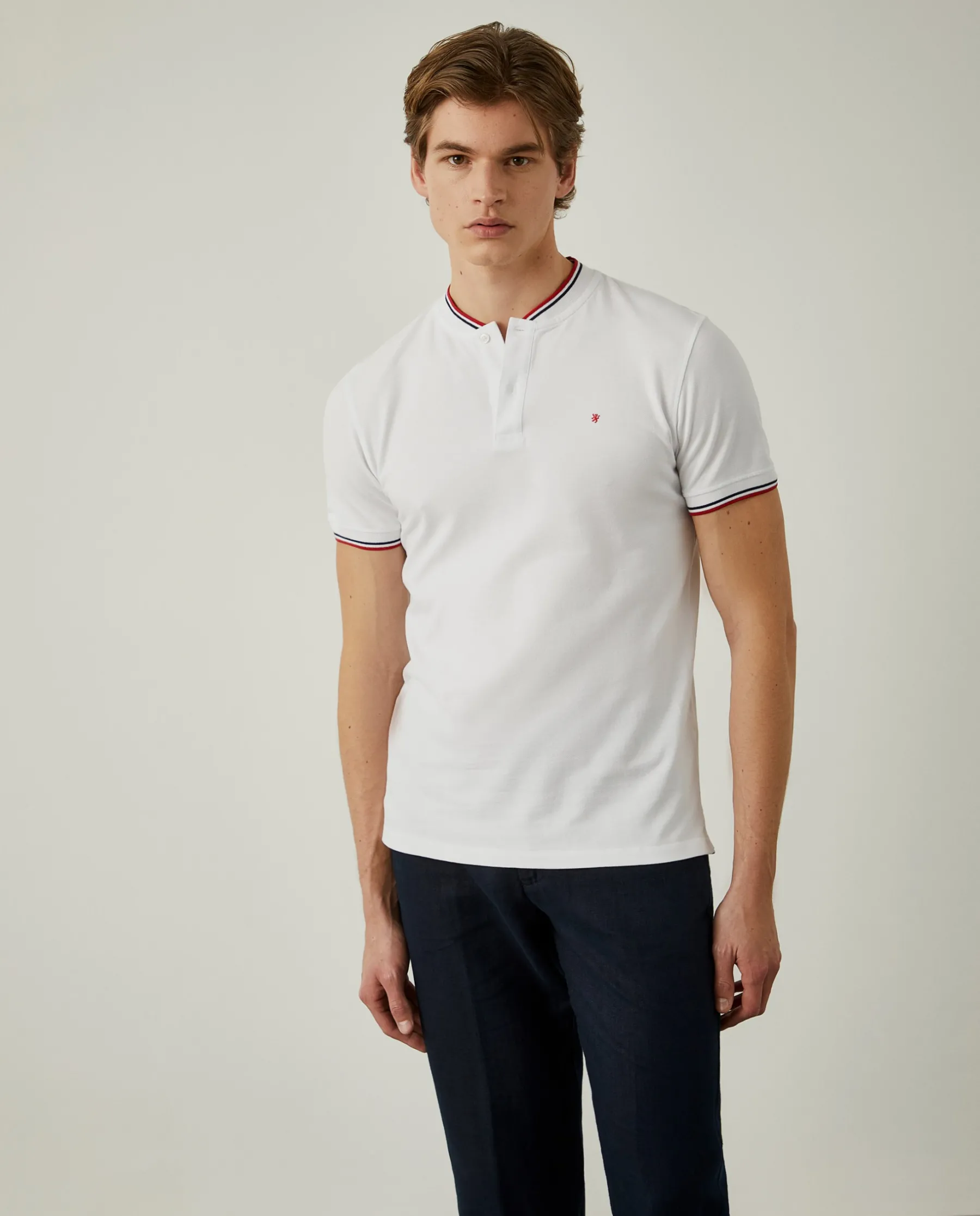 LION OF PORCHES Polos^Polo slim fit 100% algodão