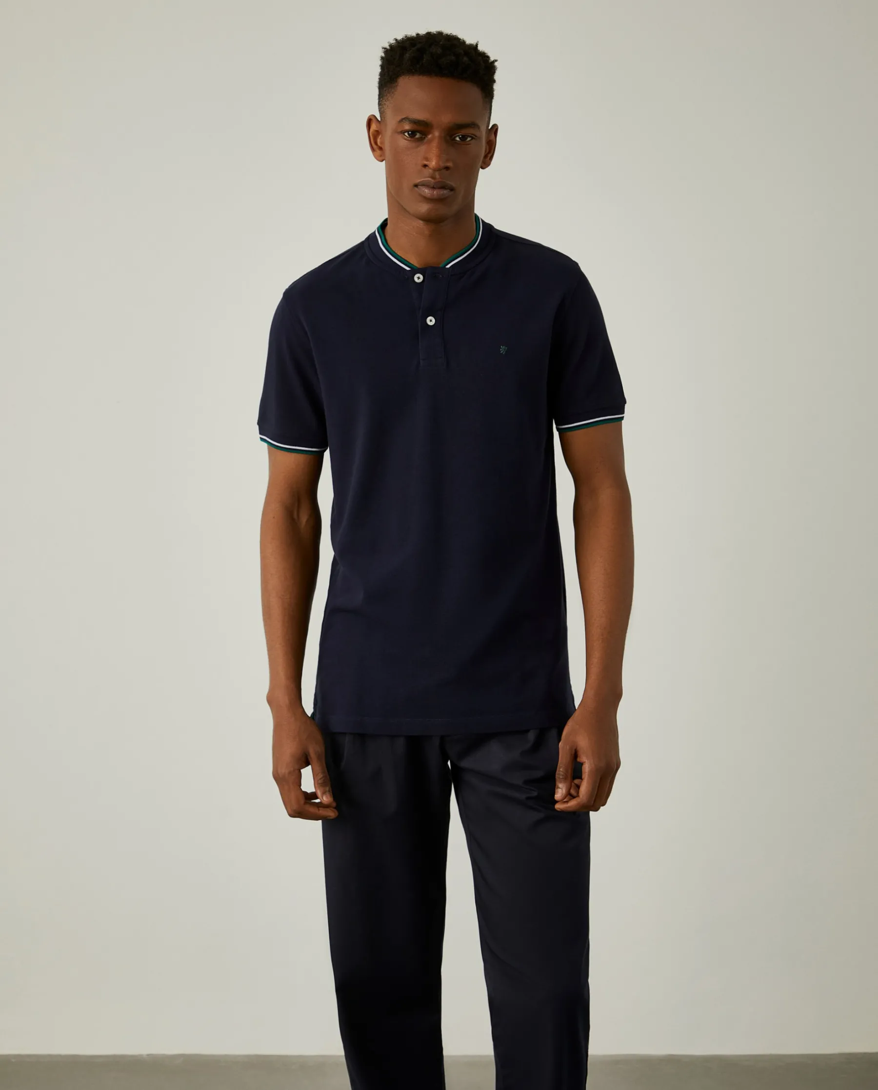 LION OF PORCHES Polos^Polo slim fit 100% algodão