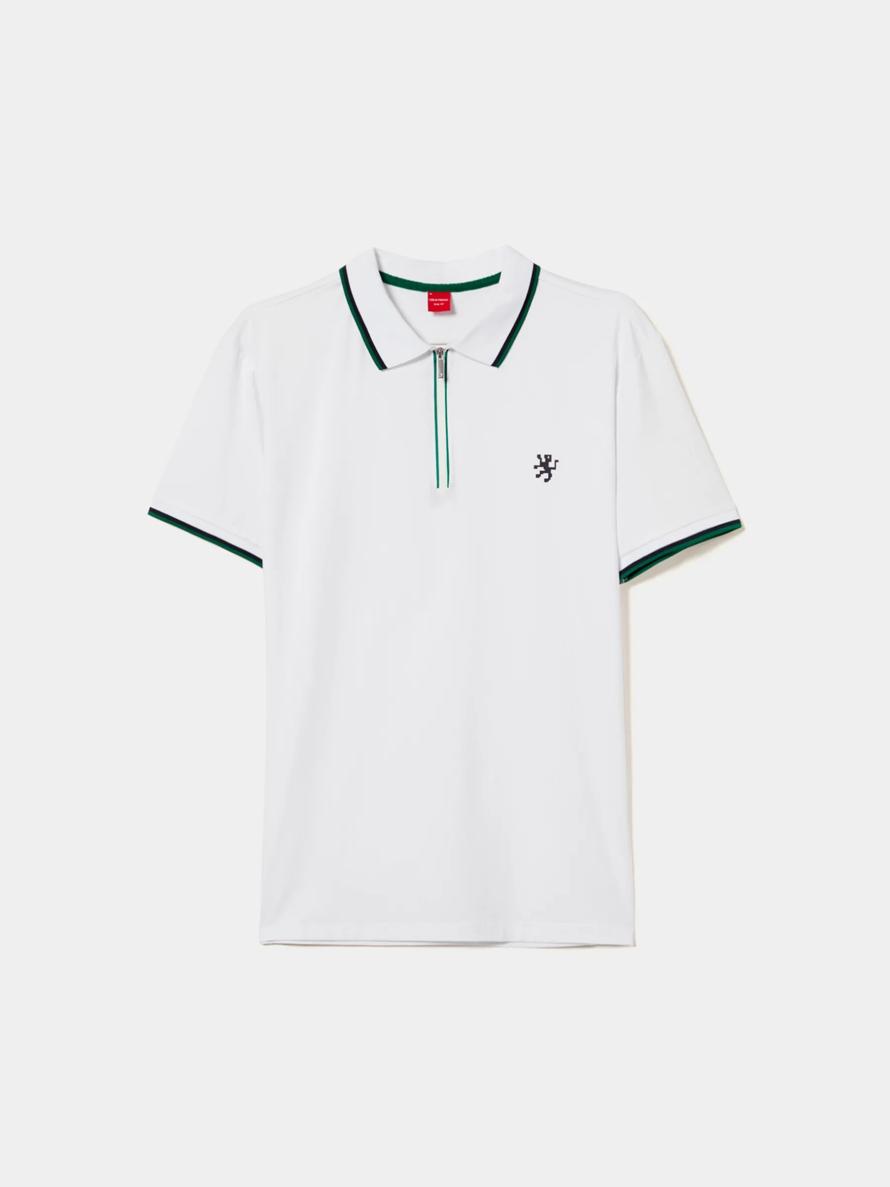 LION OF PORCHES Polos^Polo slim fit com fecho e riscas