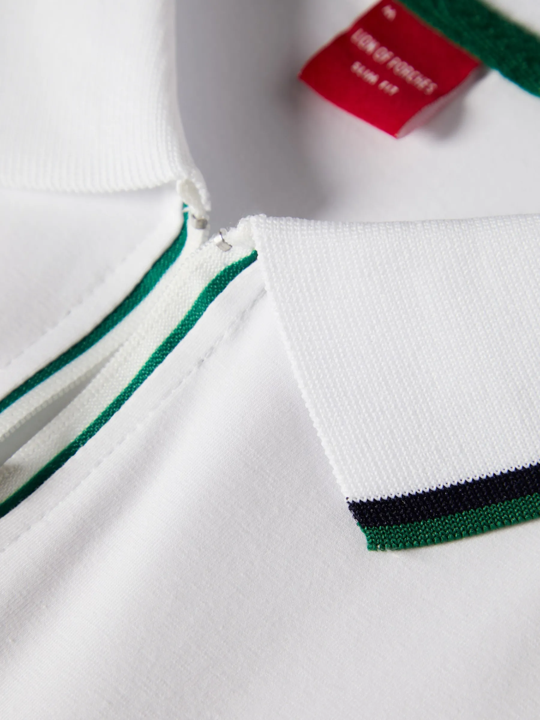 LION OF PORCHES Polos^Polo slim fit com fecho e riscas