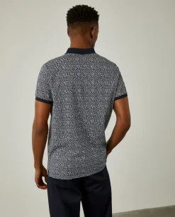 LION OF PORCHES Polos^Polo slim fit com padrão de flores