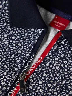 LION OF PORCHES Polos^Polo slim fit com padrão de flores