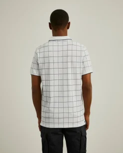 LION OF PORCHES Polos^Polo slim fit com padrão quadrados