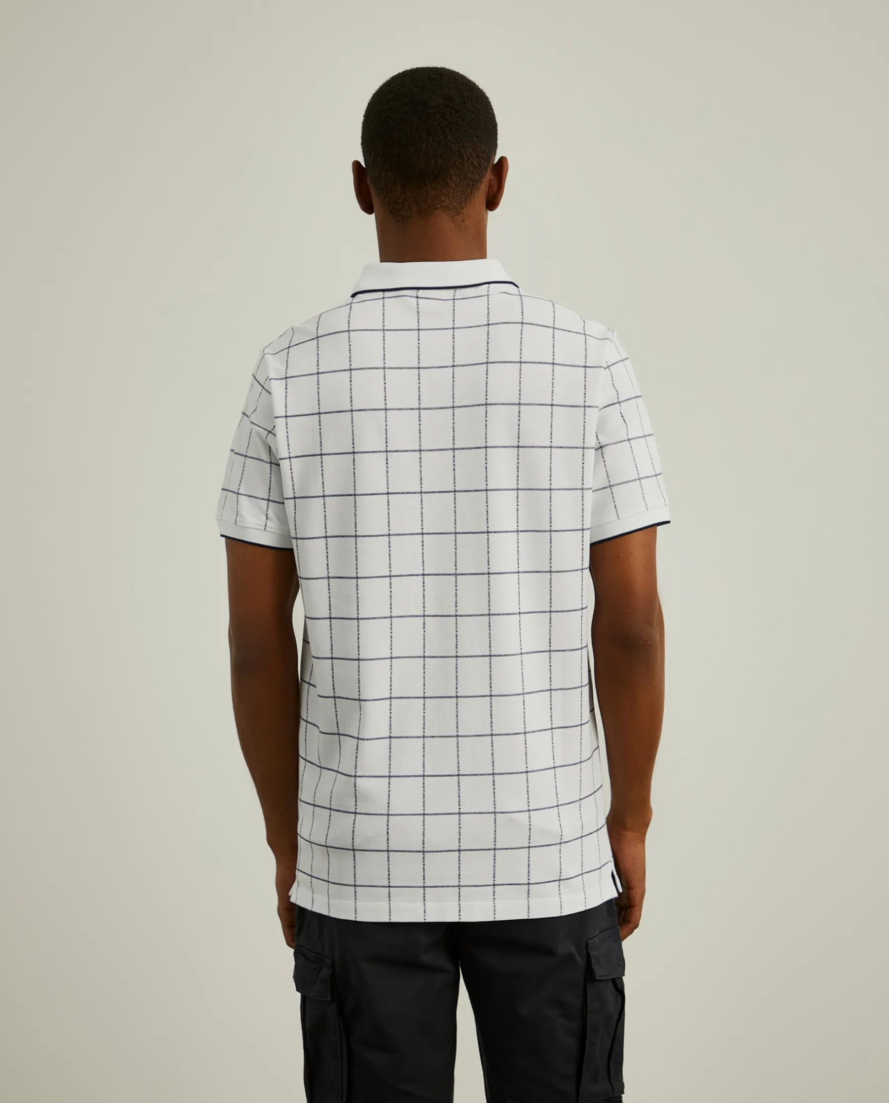LION OF PORCHES Polos^Polo slim fit com padrão quadrados