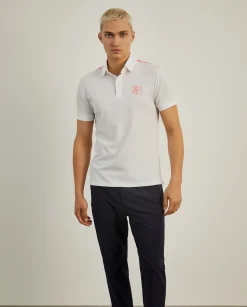LION OF PORCHES Polos^Polo slim fit com risca em contraste