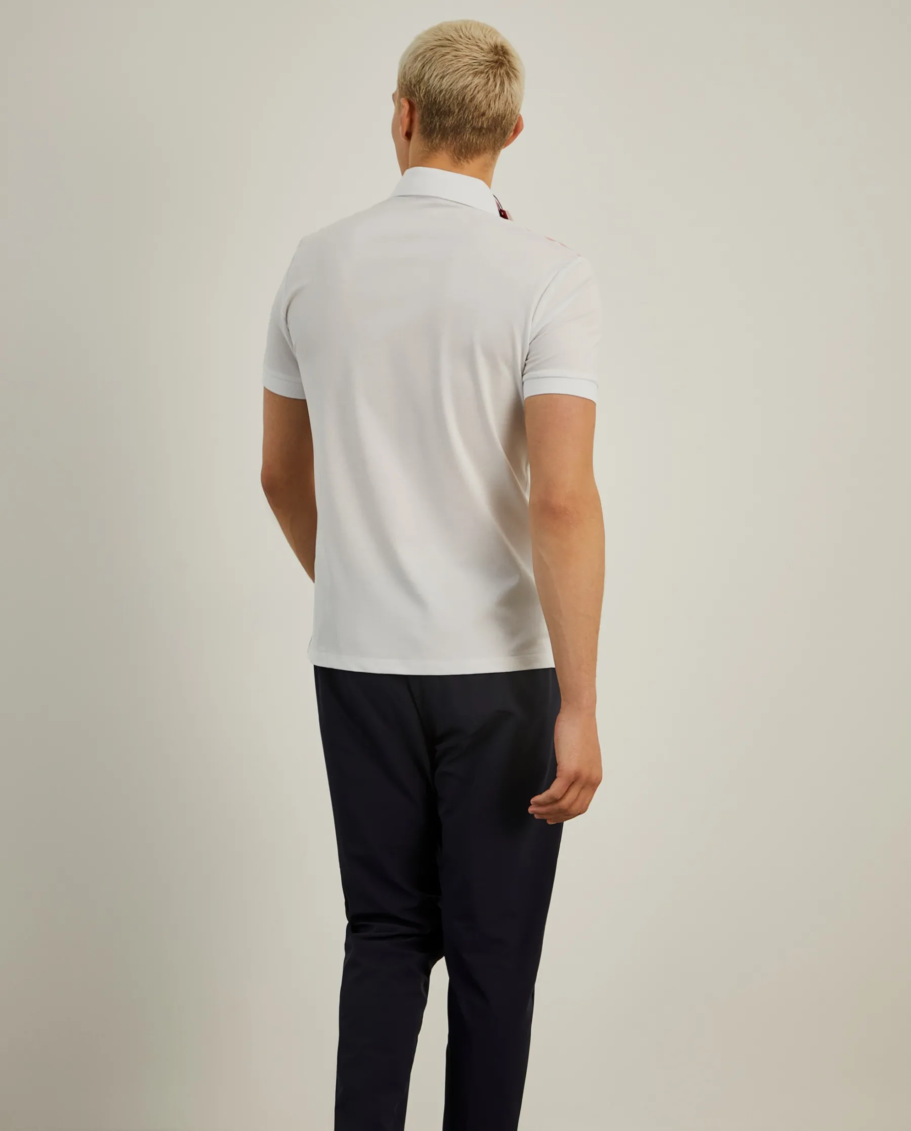 LION OF PORCHES Polos^Polo slim fit com risca em contraste
