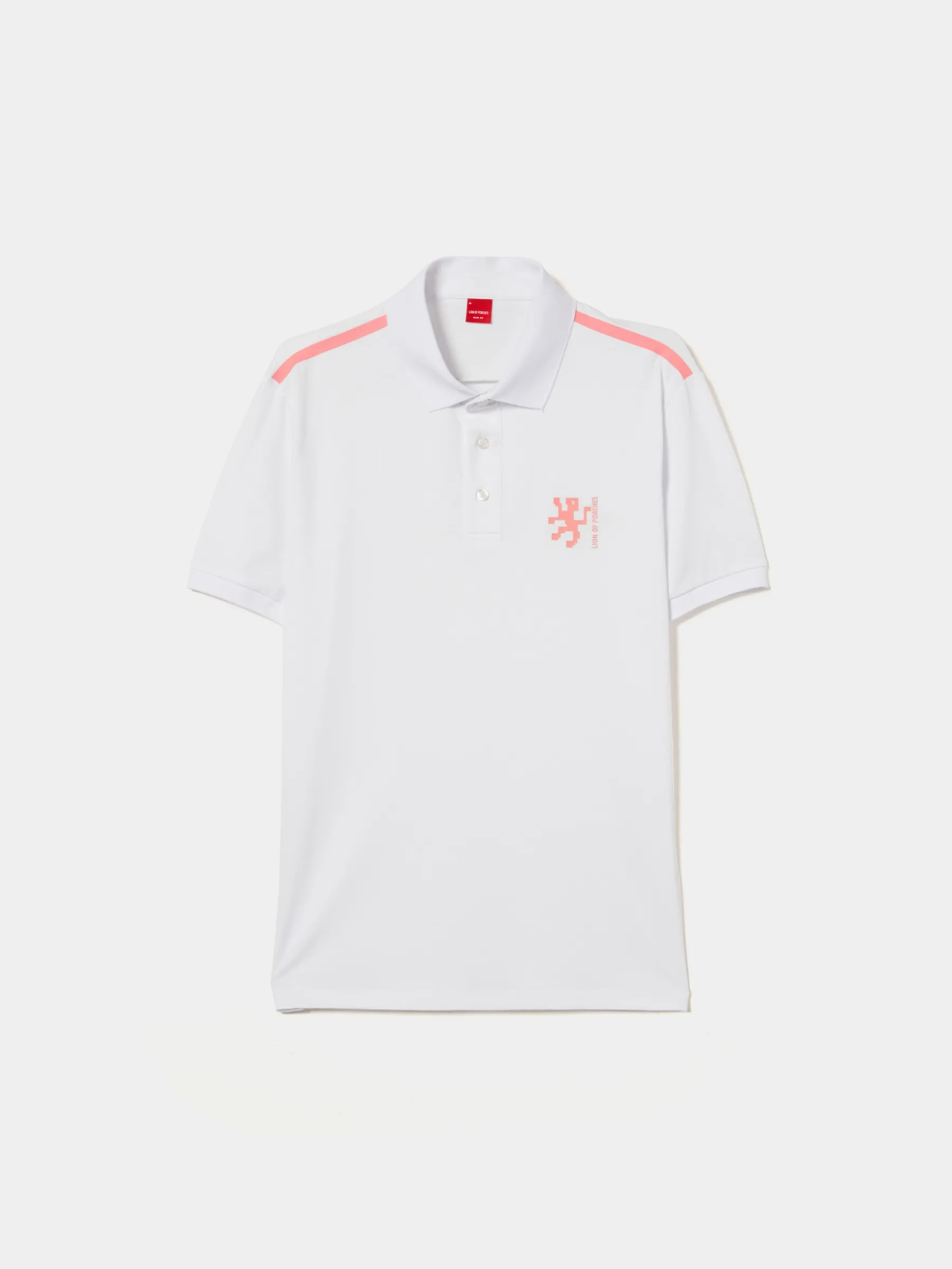 LION OF PORCHES Polos^Polo slim fit com risca em contraste