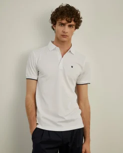 LION OF PORCHES Polos^Polo slim fit com riscas a contraste