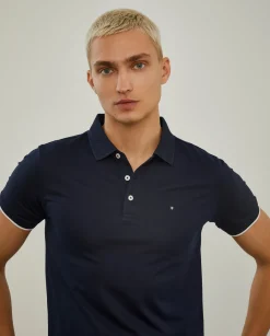 LION OF PORCHES Polos^Polo slim fit com riscas a contraste