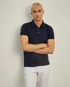 LION OF PORCHES Polos^Polo slim fit com riscas a contraste