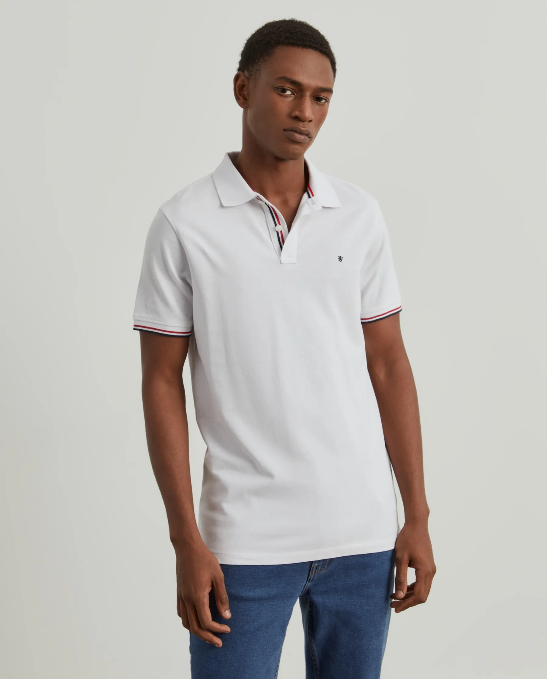 LION OF PORCHES Polos^Polo slim fit em algodão