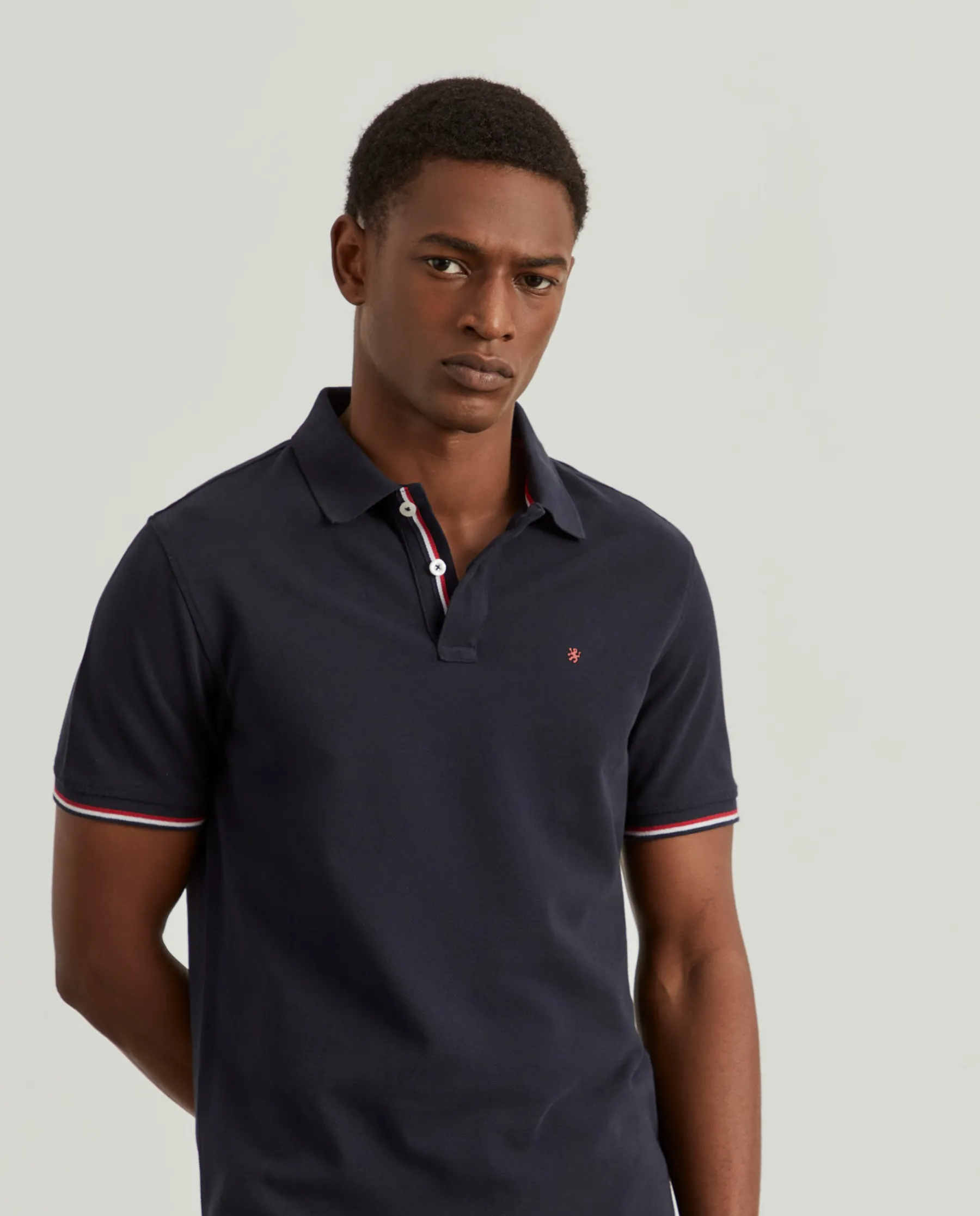 LION OF PORCHES Polos^Polo slim fit em algodão