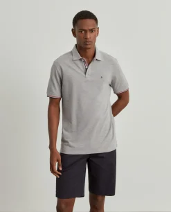 LION OF PORCHES Polos^Polo slim fit em algodão
