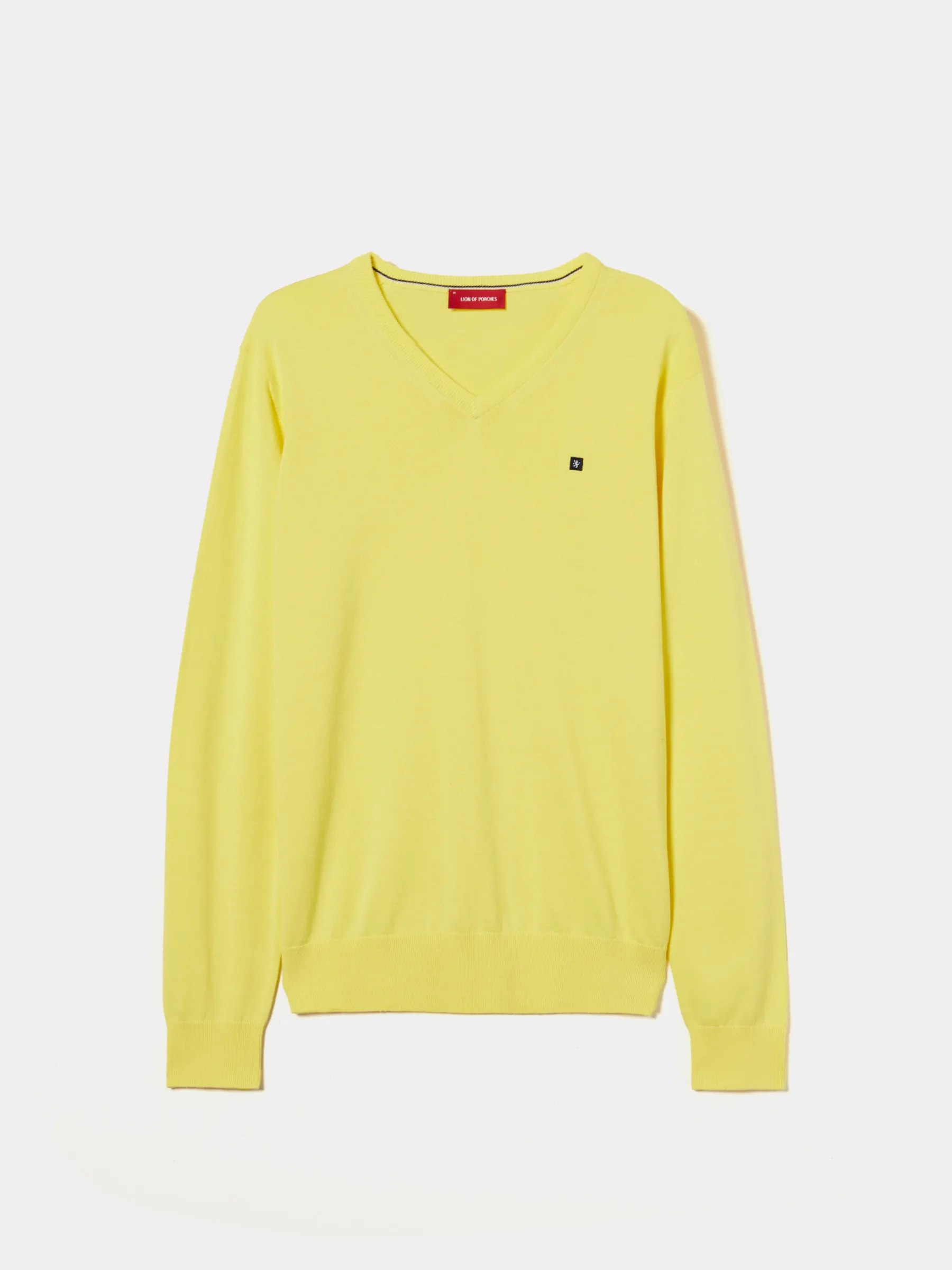 LION OF PORCHES Pullovers^Pullover de algodão com decote em V