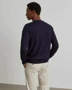 LION OF PORCHES Pullovers^Pullover de lã com decote em V