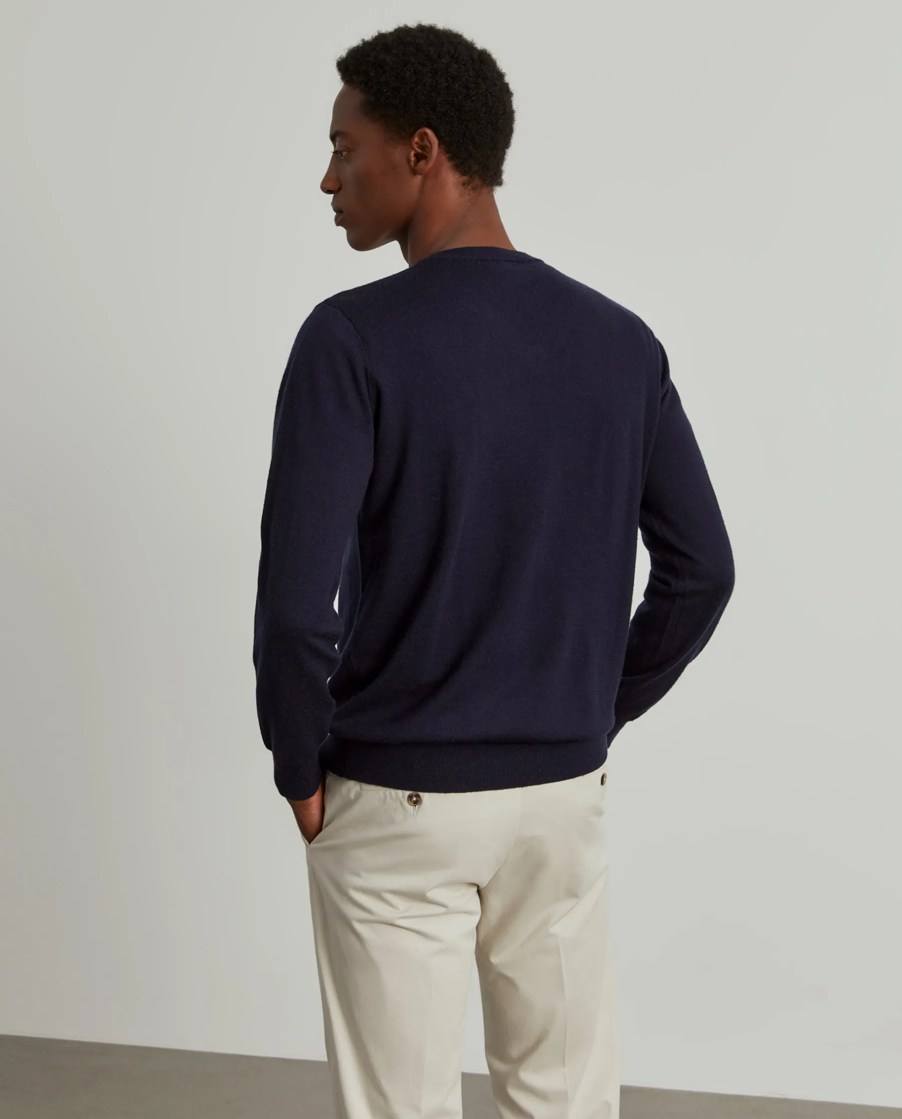 LION OF PORCHES Pullovers^Pullover de lã com decote em V