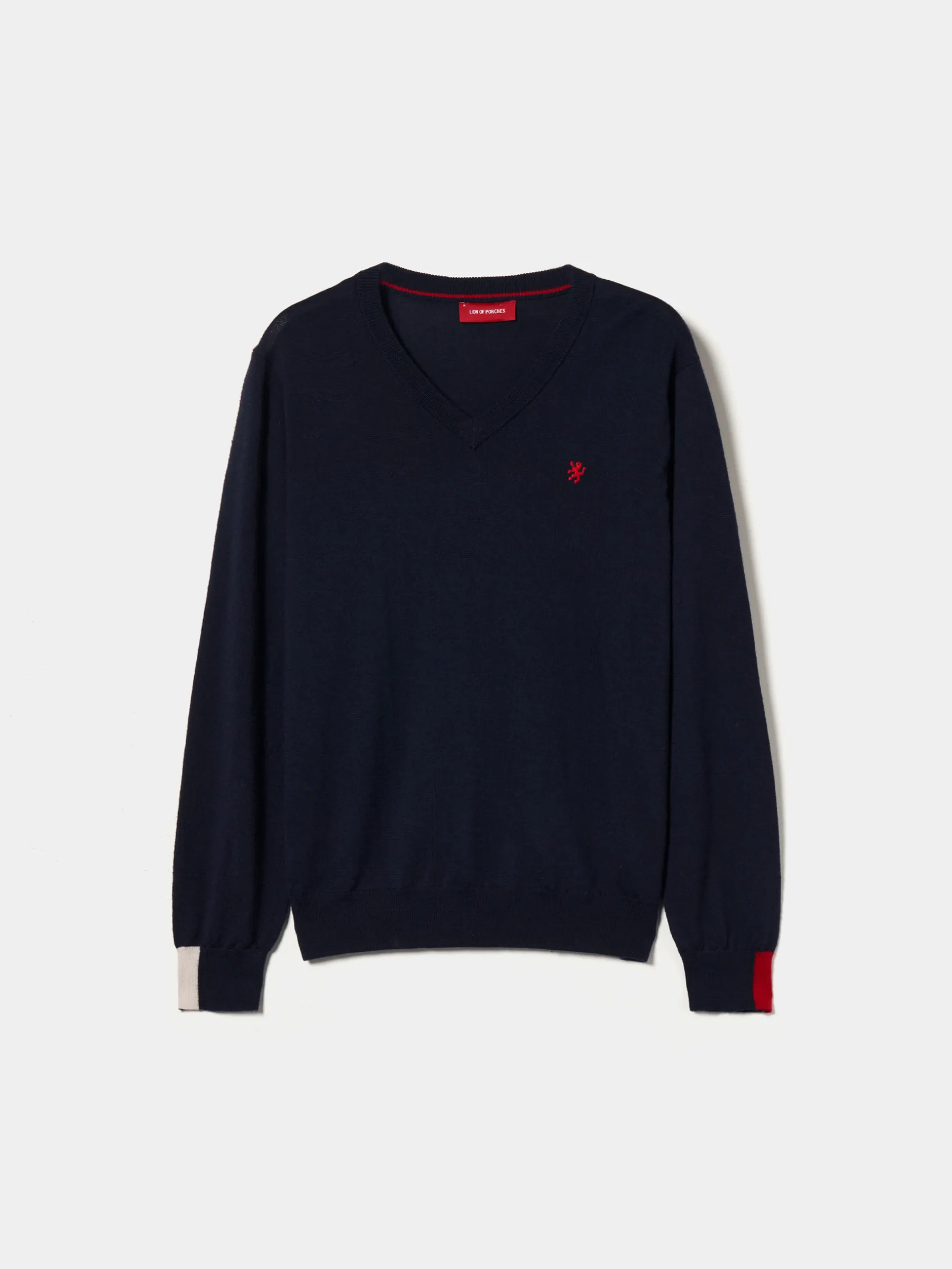 LION OF PORCHES Pullovers^Pullover de lã com decote em V