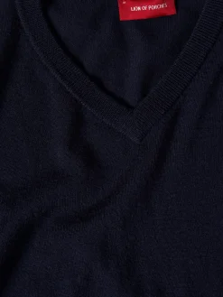 LION OF PORCHES Pullovers^Pullover de lã com decote em V