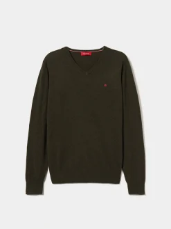 LION OF PORCHES Pullovers^Pullover de lã decote em bico