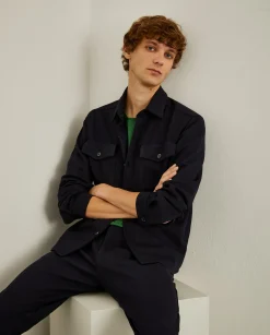 LION OF PORCHES Regular Fit^Sobrecamisa com bolsos no peito