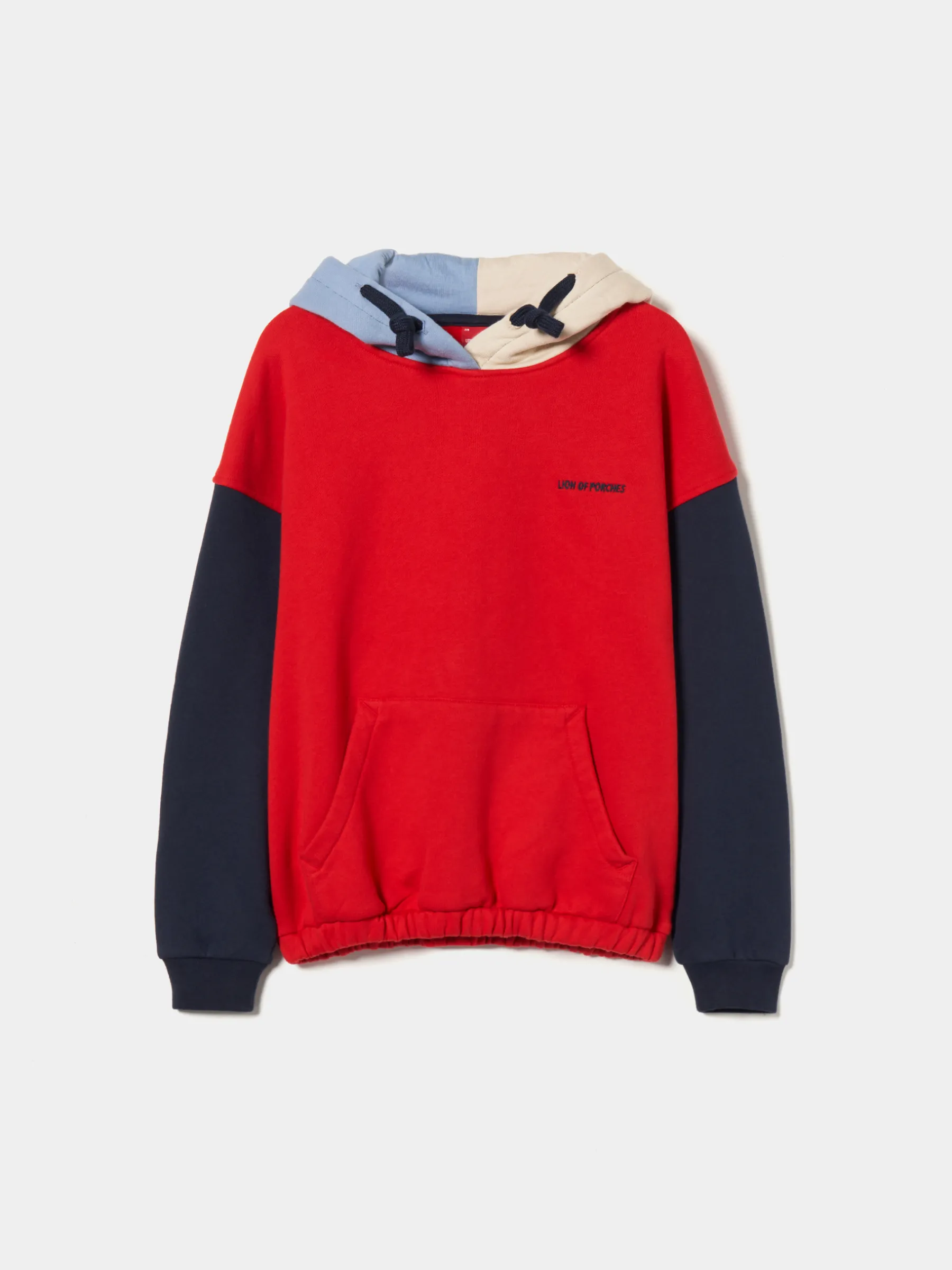 LION OF PORCHES Camisolas^Sweater color block com capuz