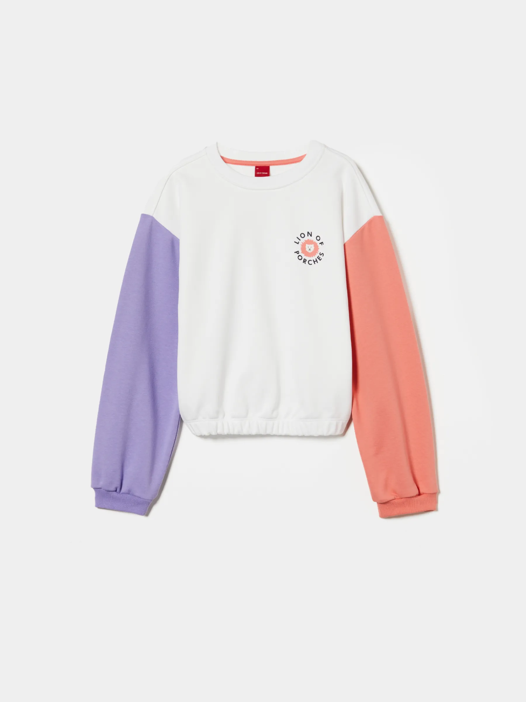 LION OF PORCHES Camisolas^Sweater colorblock em algodão